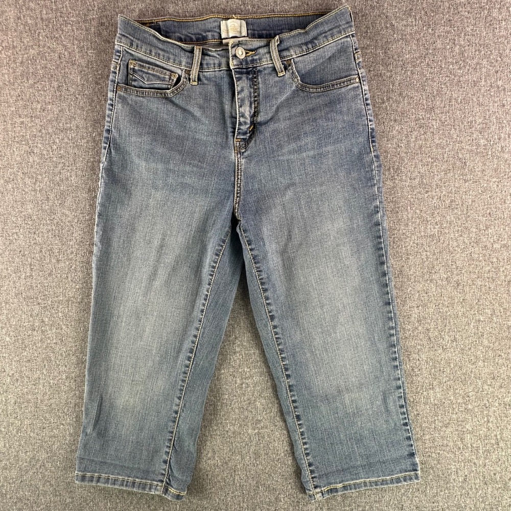 Levi's Capri Jeans Womens 10 512 Perfectly Slimming Blue Mid Rise Stretch Denim